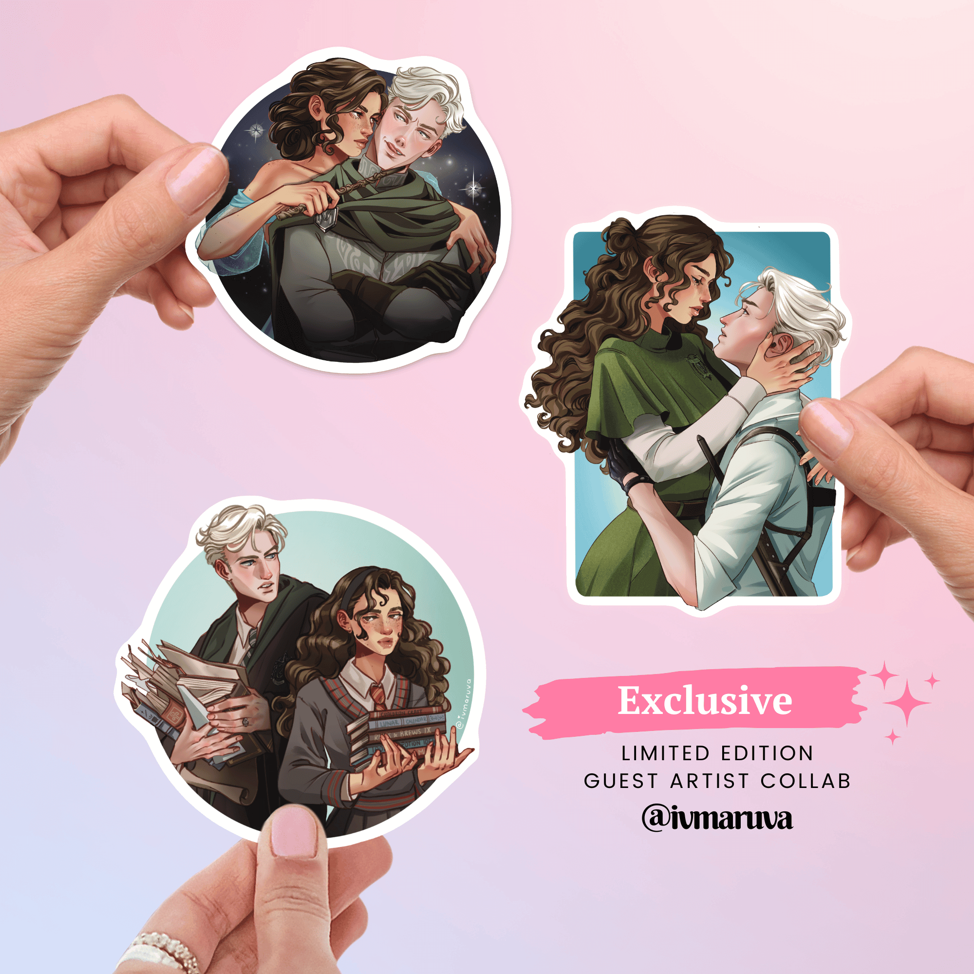 Dramione Stickers - @ivmaruva Collab