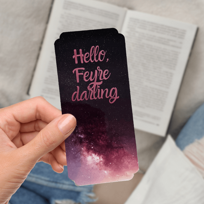 ACOTAR book series bookmark A Court of Thorns and Roses bookmark Night Court inspired bookmark Feyre and Rhysandbookmark acotar merch rhysand bookmark maasverse merch acotar merch bookish shop romantasy
