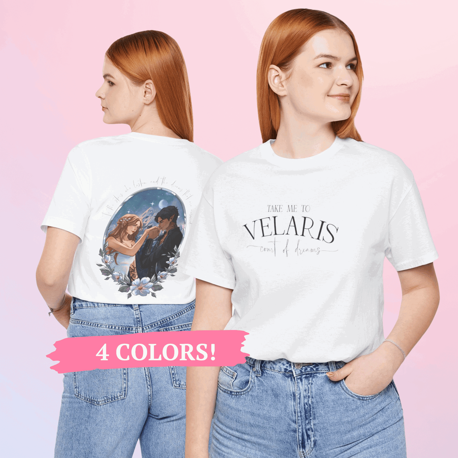 Acotar Velaris T-Shirt - Exclusive Eva Rose Collab - Bookish Queen