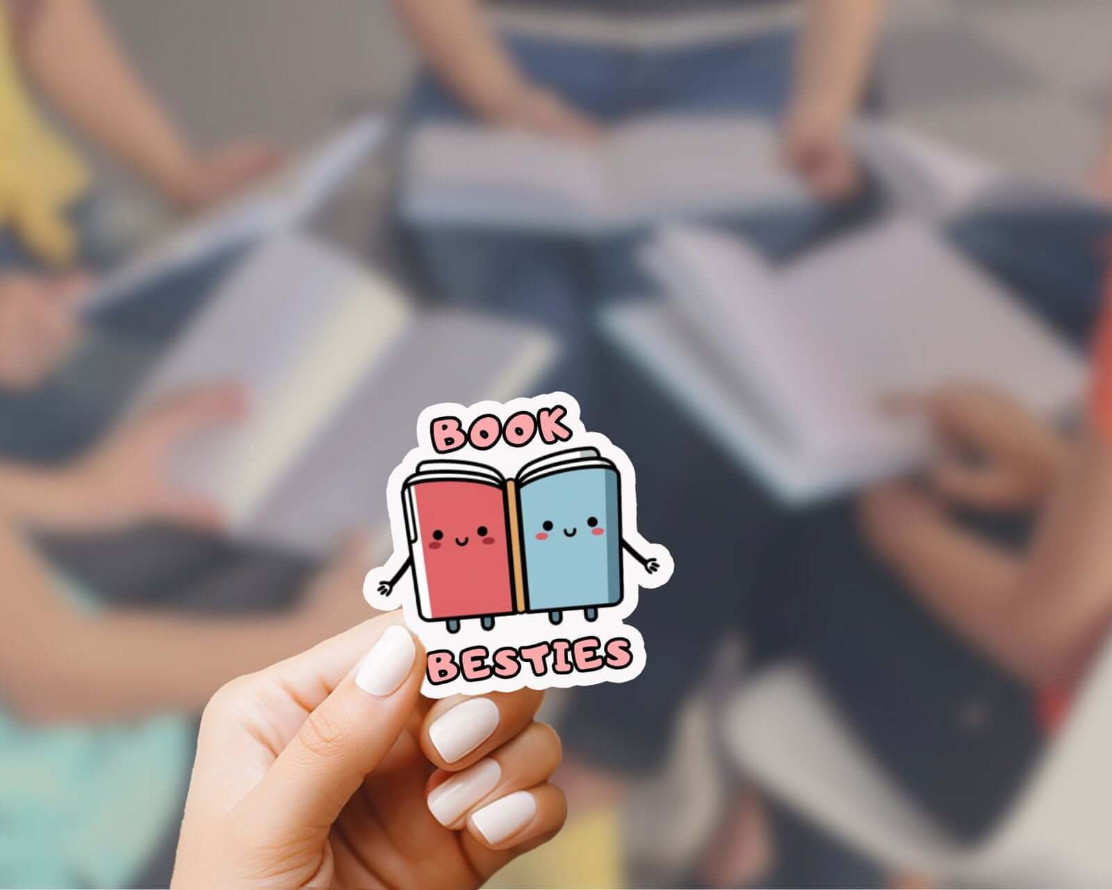 Book Besties Sticker - Gift for Book Lovers Bookish Fandom Merch
