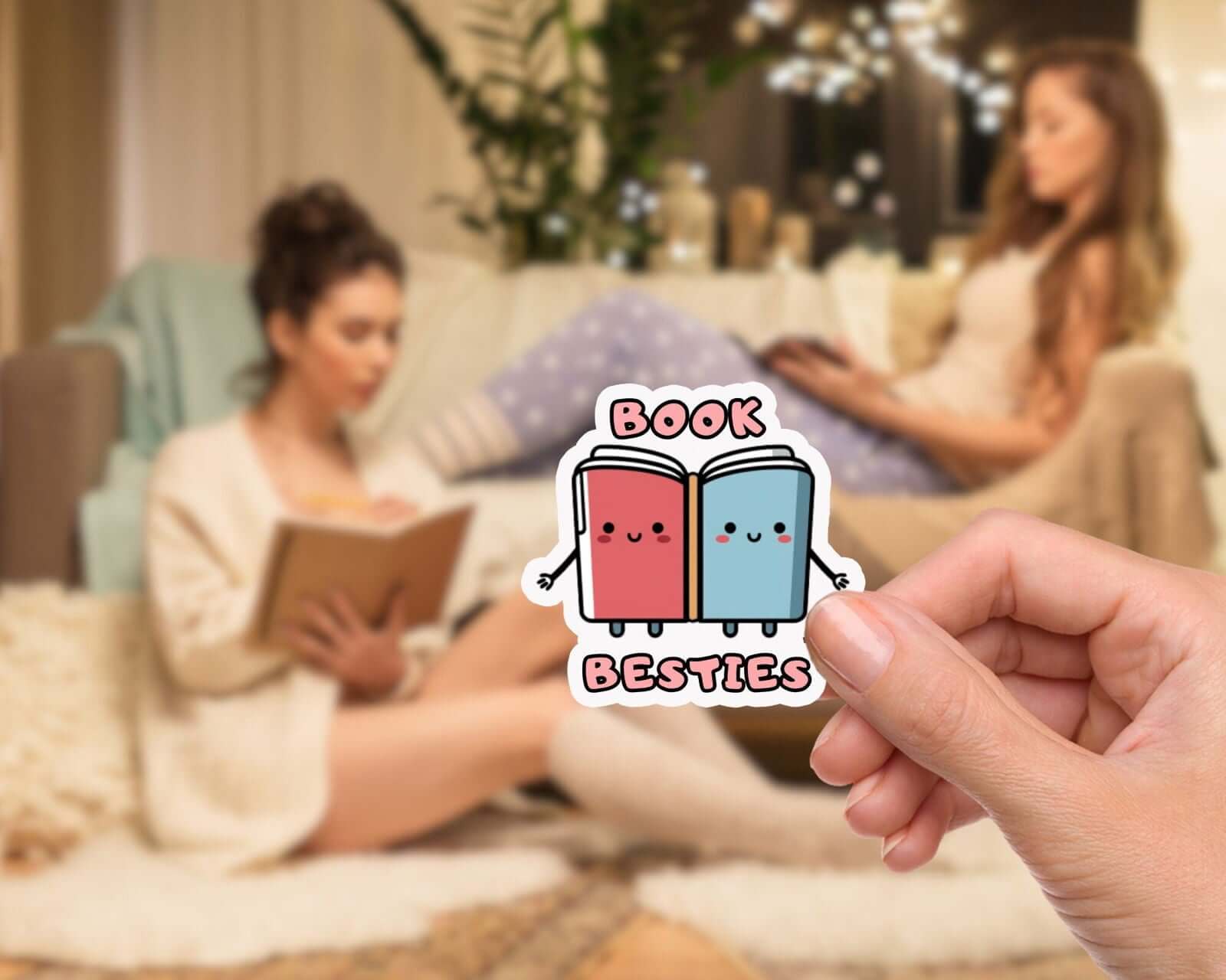 Book Besties Sticker - Gift for Book Lovers Bookish Fandom Merch