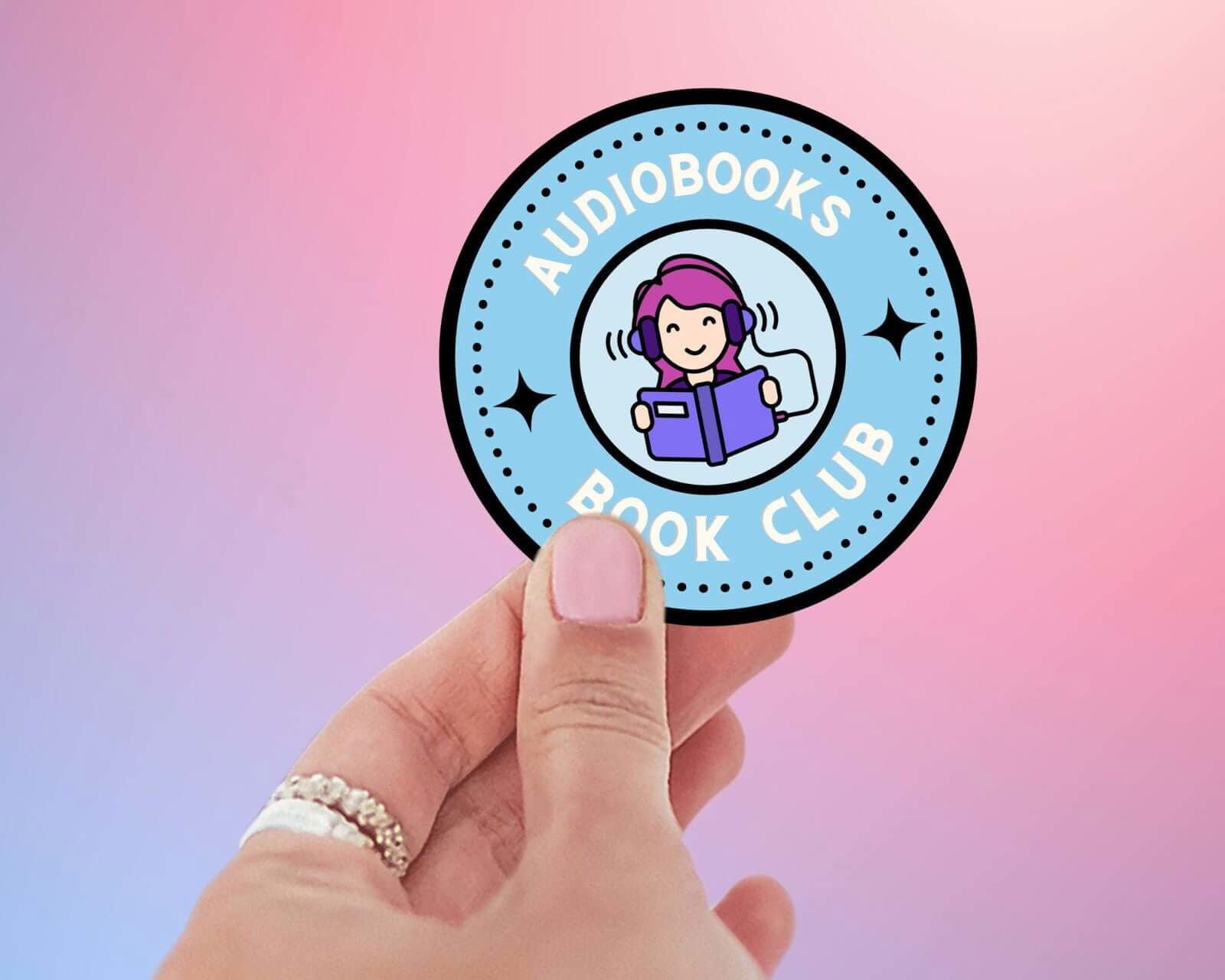 Book Lover Audiobooks Book Club Sticker - Bookish Queen