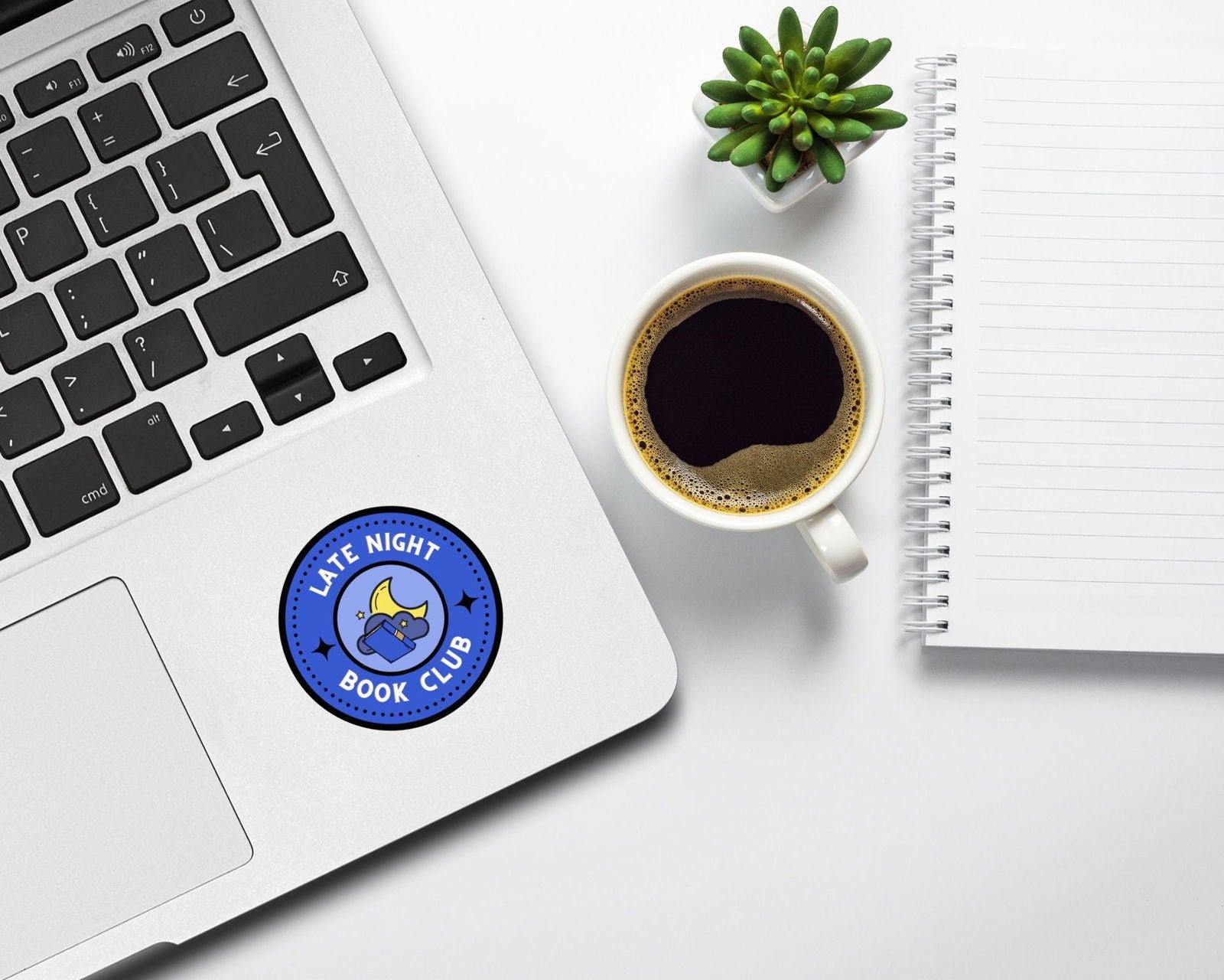 Book Lover Late Night Book Club Sticker - Bookish Queen