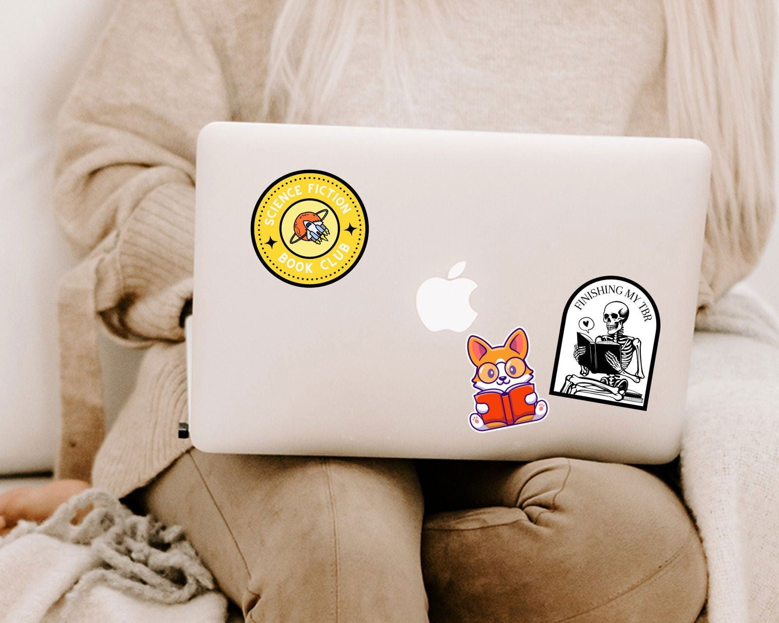 Book Lover Science Fiction Book Club Sticker - Bookish Queen