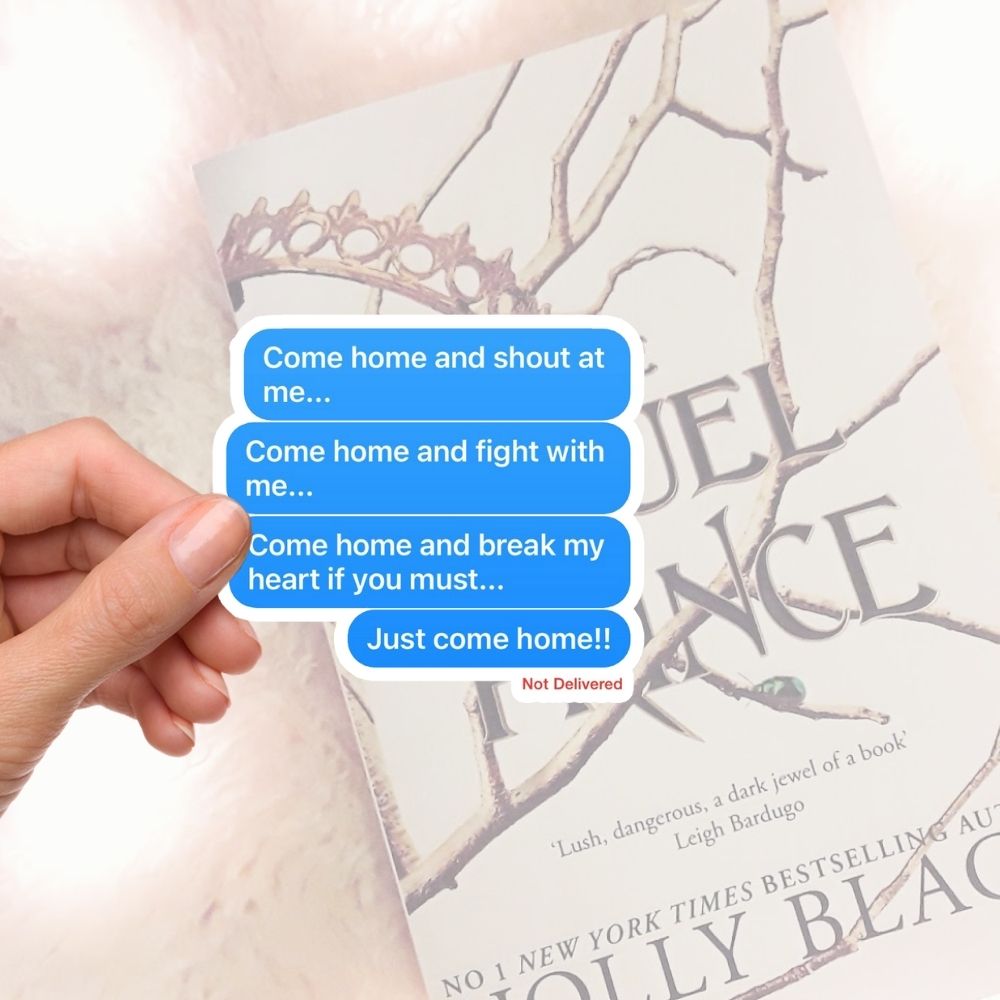 Cruel Prince Sticker - Cardan Chat Bubble - Bookish Queen