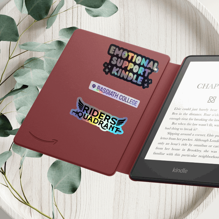 Fourth Wing Basgiath War College Location Tag Sticker - Bookish Queen