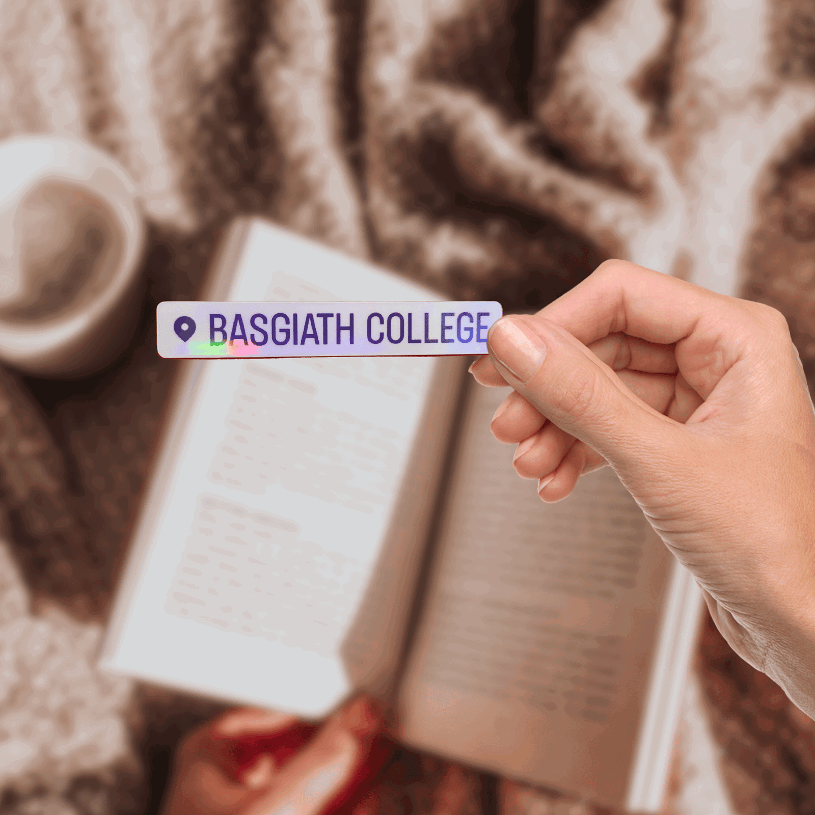 Fourth Wing Basgiath War College Location Tag Sticker - Bookish Queen