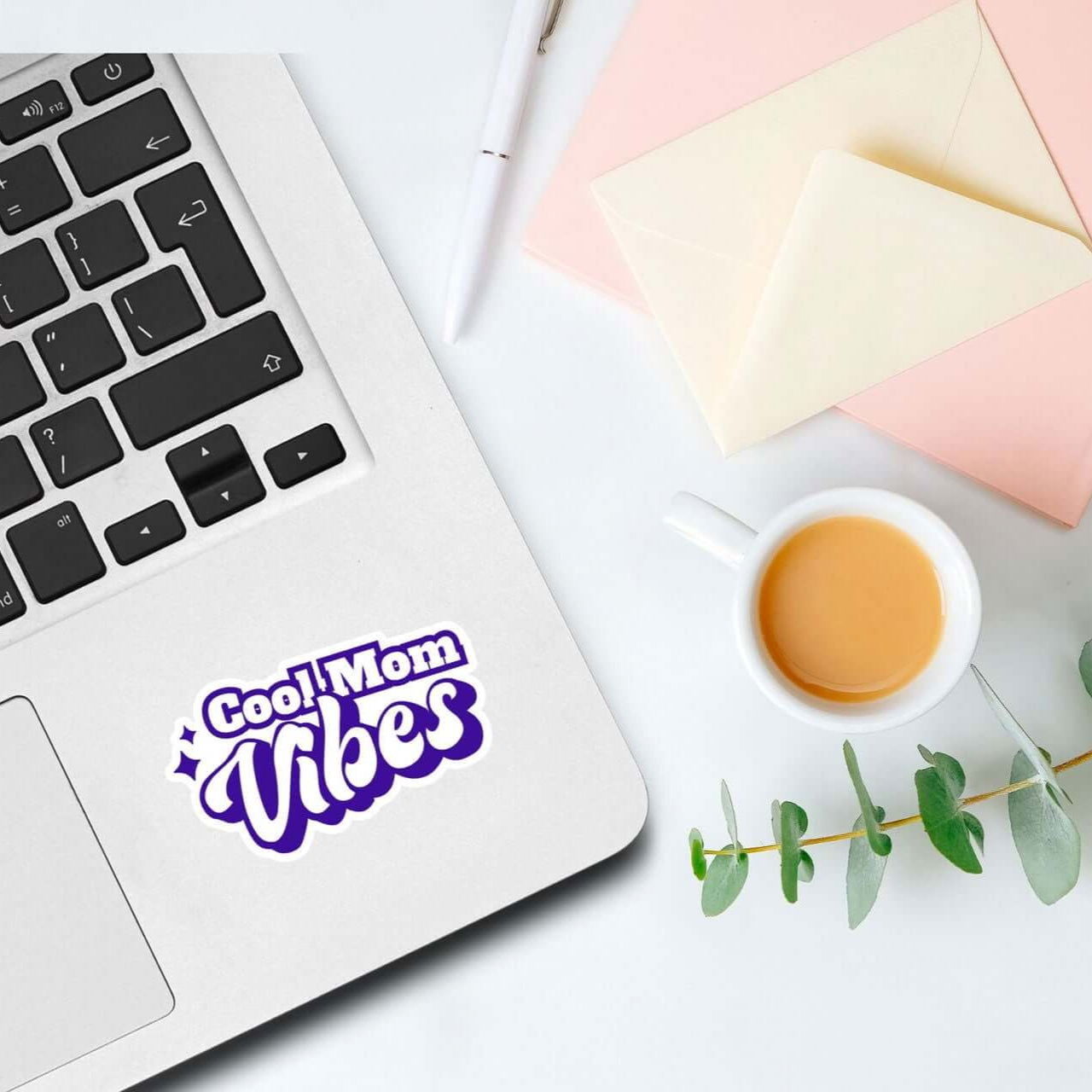 Funny Mom Stickers - Vintage Cool Mom Vibes - Bookish Queen