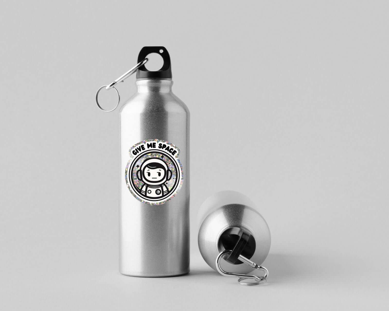 Give Me Space Astronaut Glitter Sticker - Bookish Queen