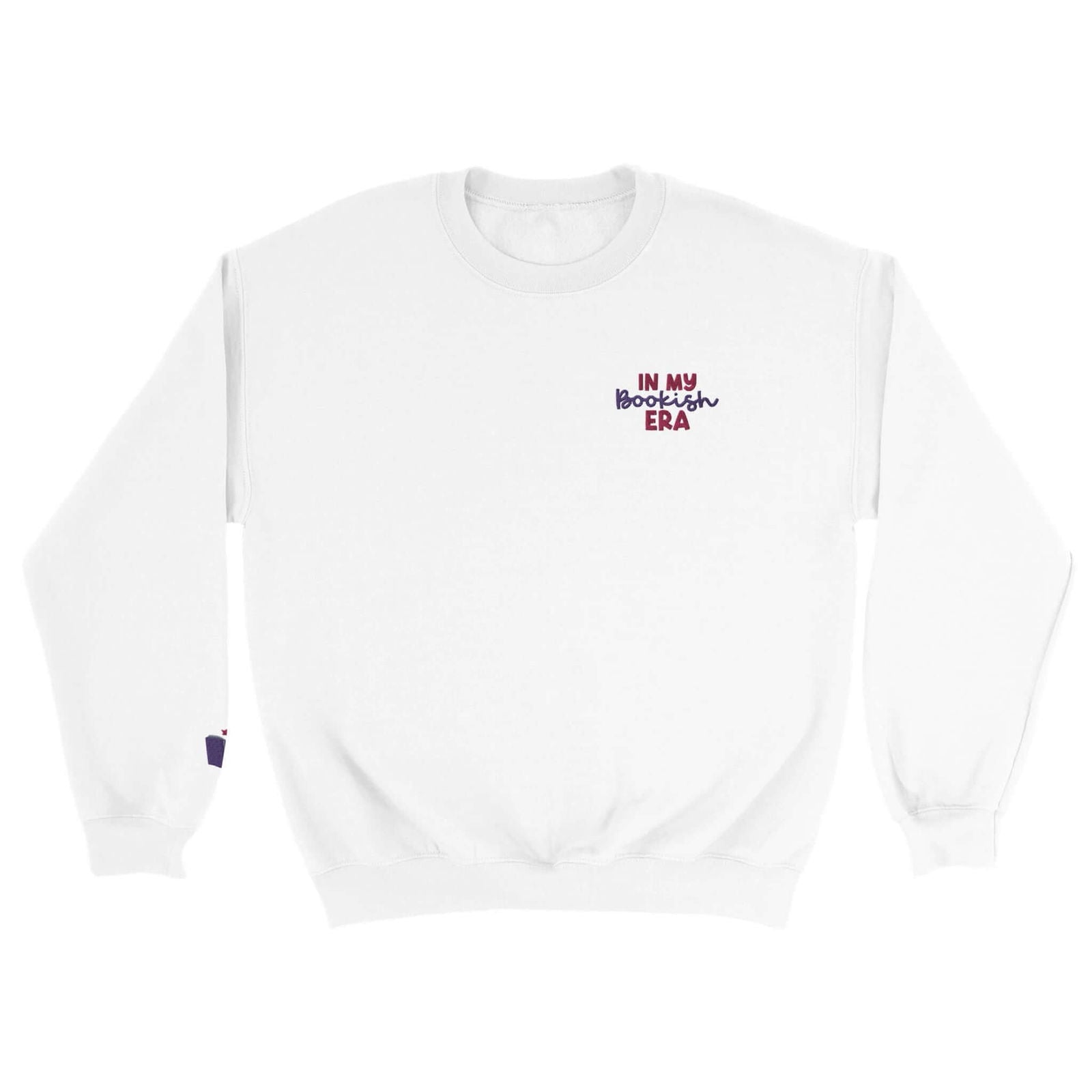 In my Bookish Era Embroidered Sweater - Bookish Queen