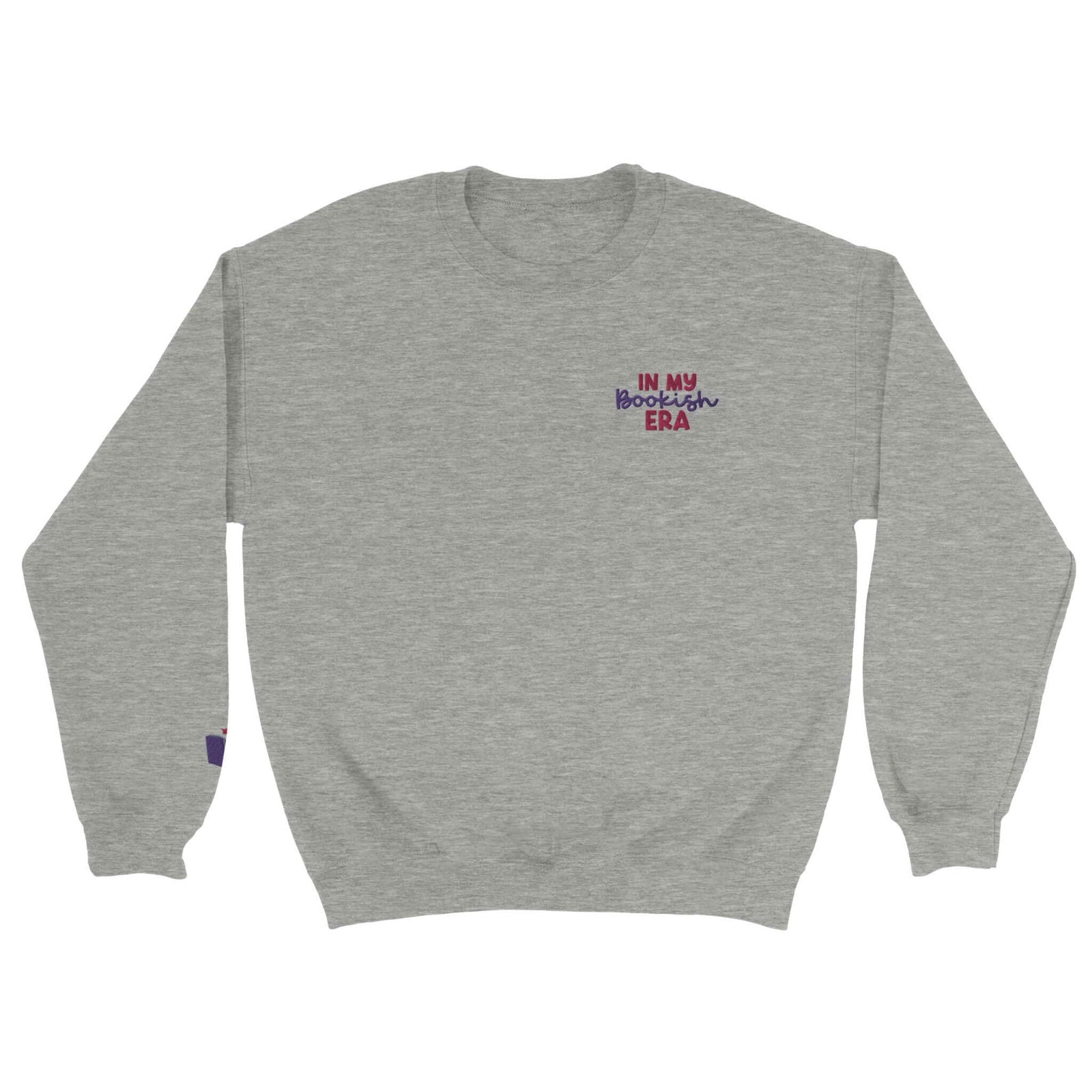 In my Bookish Era Embroidered Sweater - Bookish Queen