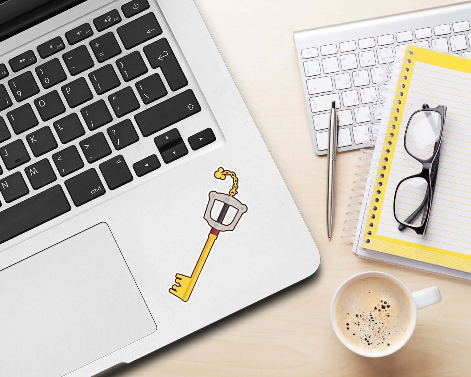 Kingdom Hearts Sora Keyblade Sticker - Bookish Queen