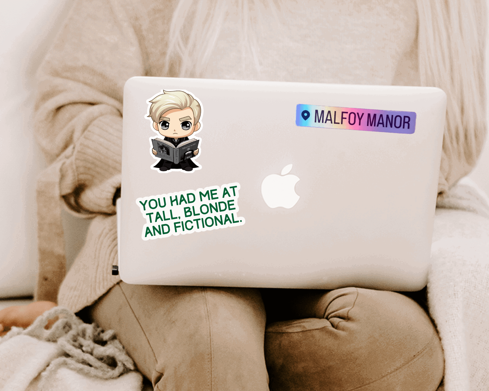 Malfoy Manor Location Tag Sticker Dramione - Bookish Queen