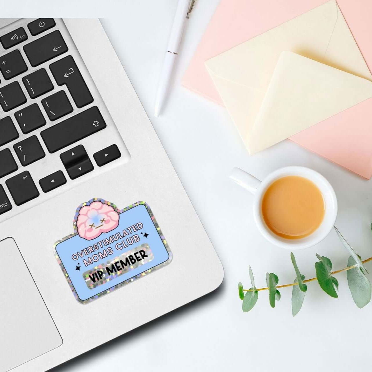 Mom Life Sticker - Overstimulated Moms Club - Bookish Queen