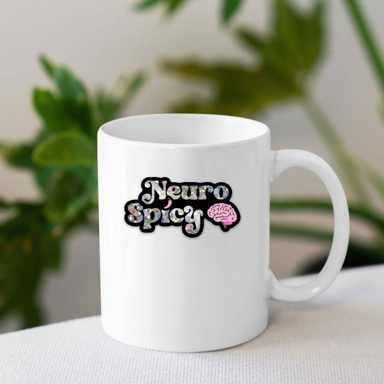 Neurospicy Brain Sticker - Neurodivergent - Bookish Queen