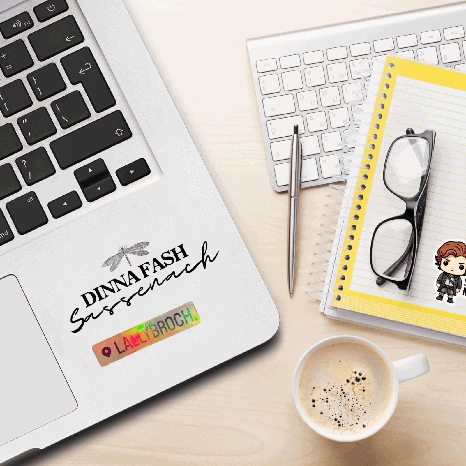 Outlander Sticker Jamie Quote - Dinna Fash Sassenach - Bookish Queen