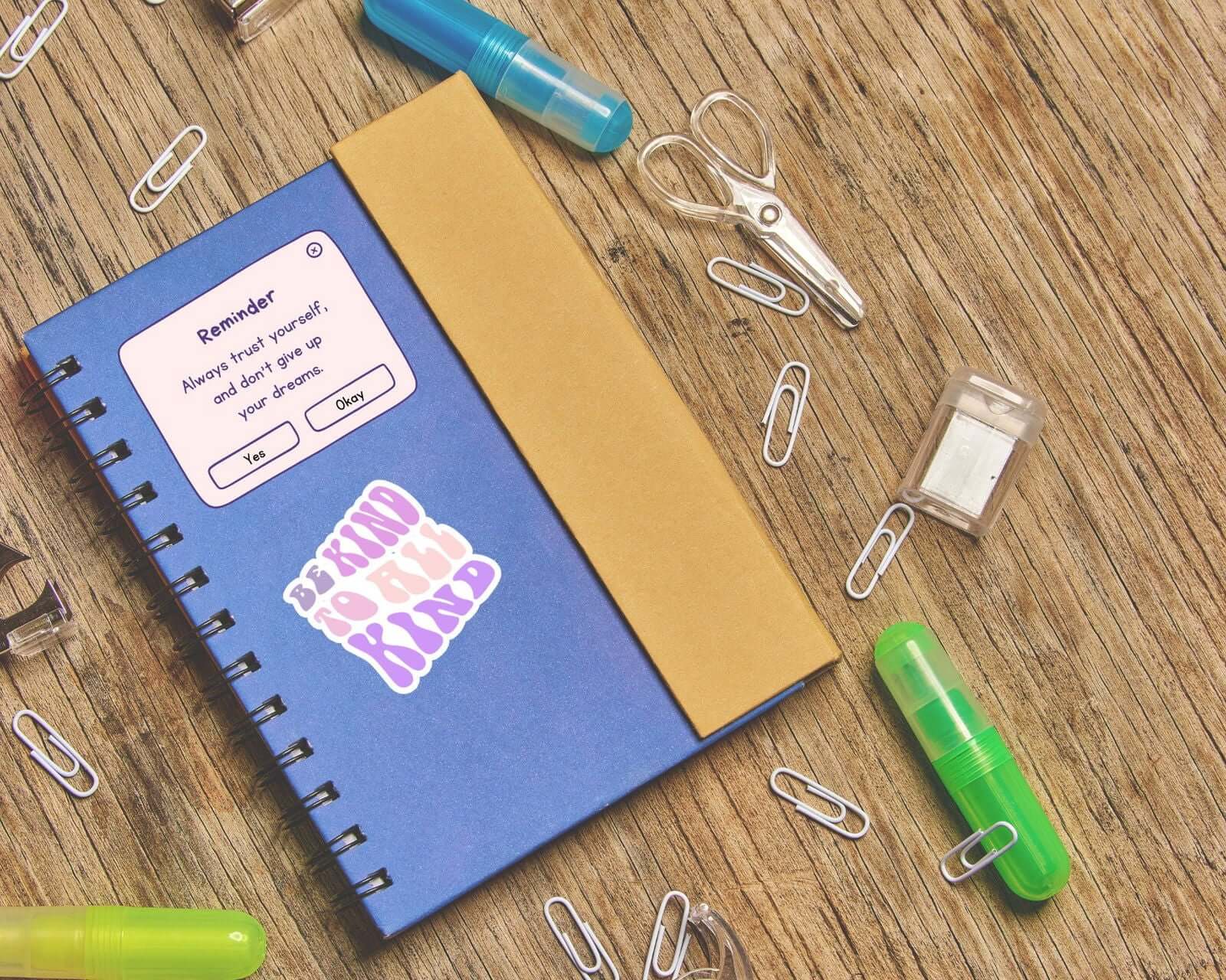 Self-Love "Don't give up your dreams" Sticker Bookish Gifts