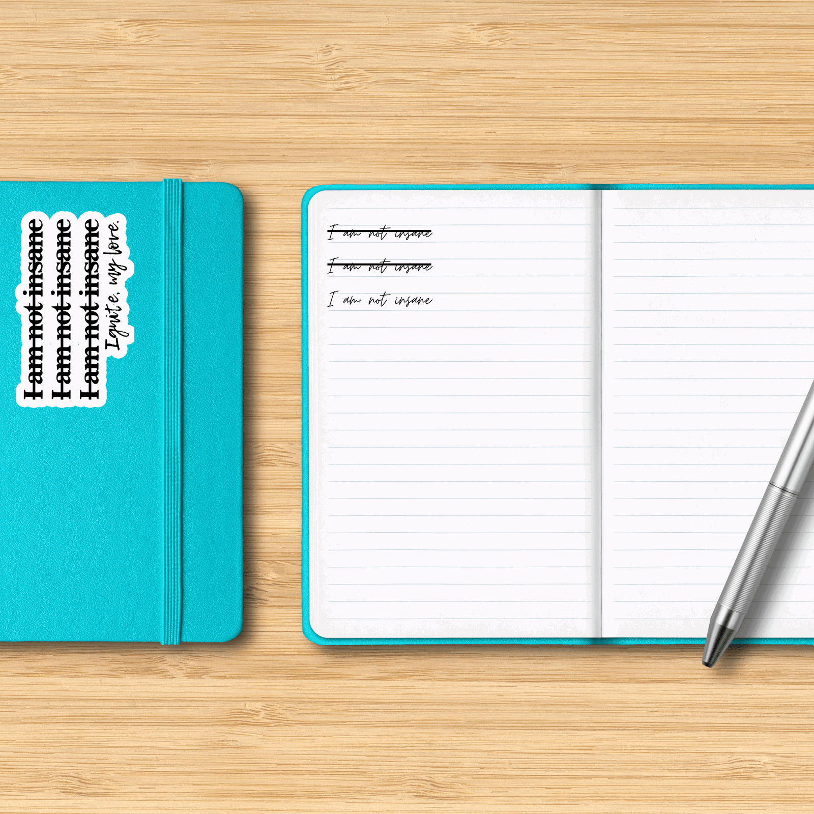 Shatter Me Sticker Julliete Ferrars Quote - I am not insane - Bookish Queen