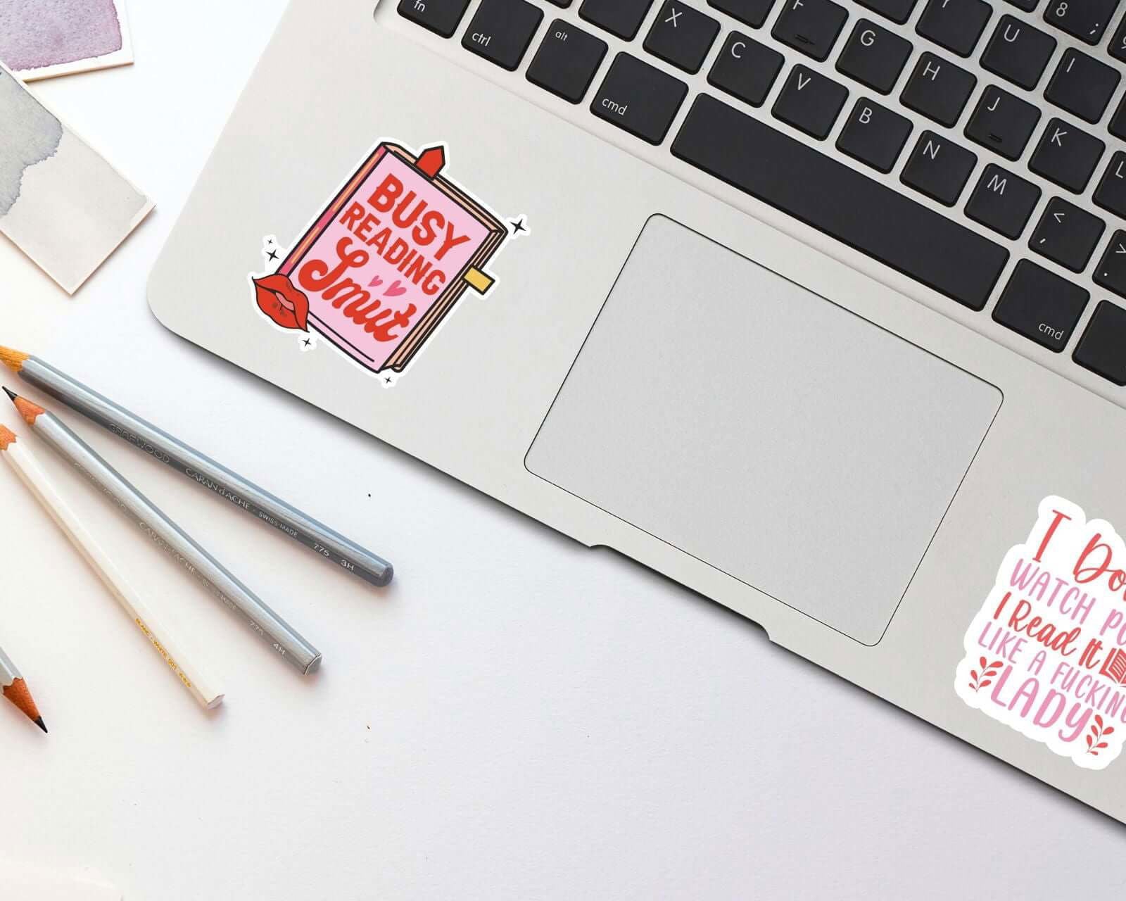 Spicy Book Lover Sticker - Busy Reading Smut - Bookish Queen