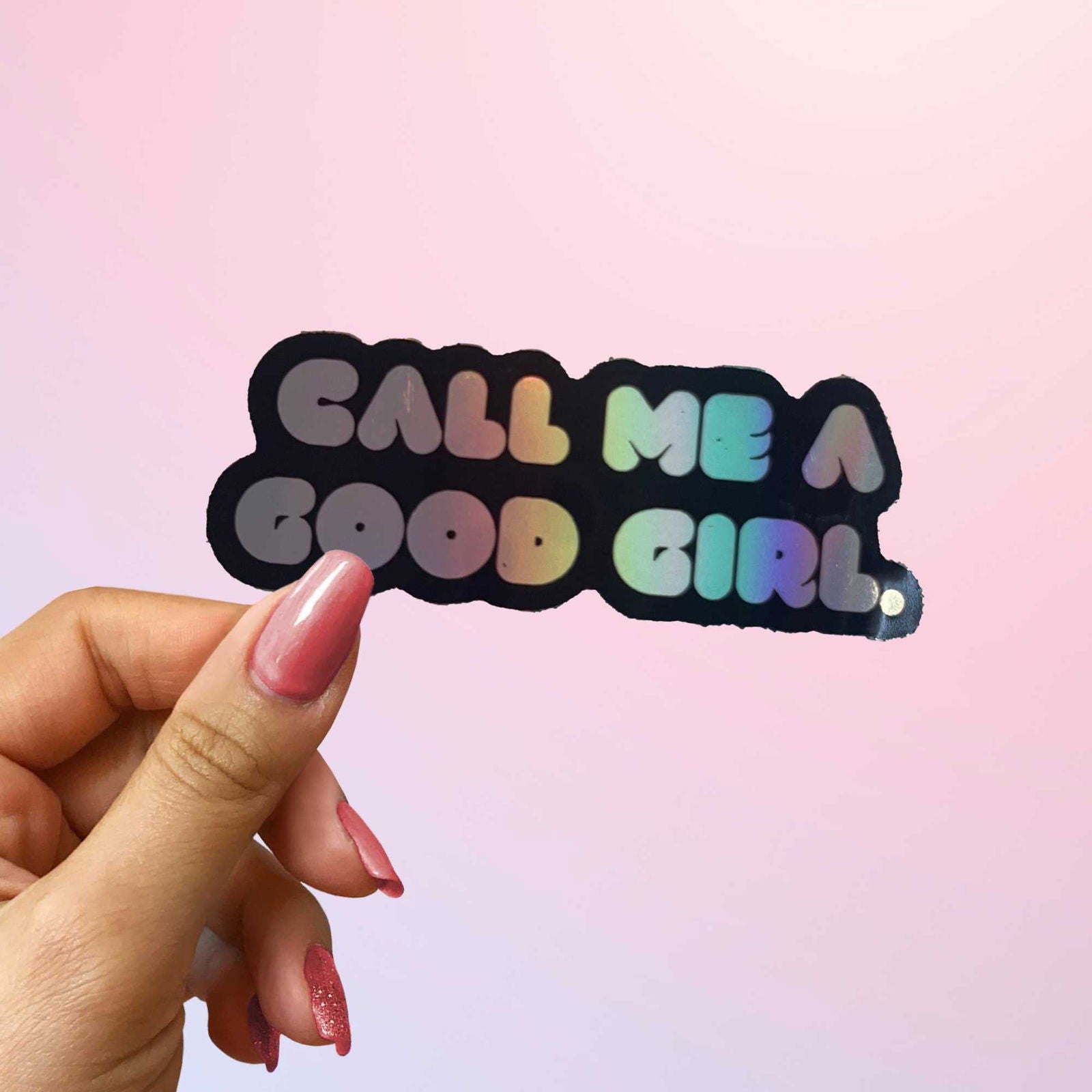 Spicy Book Quote Sticker Call Me Good Girl - Bookish Queen