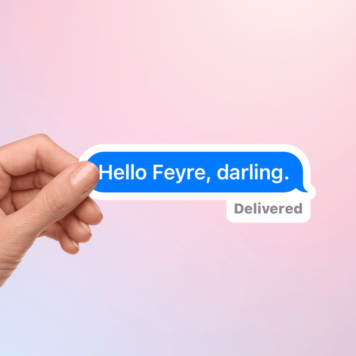 My Store Acotar Stickers ACOTAR Sticker Rhysand Quote - Feyre Darling Chat