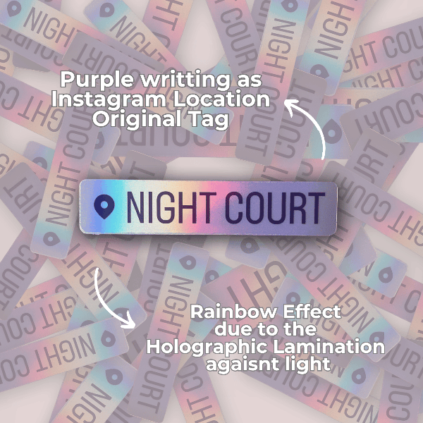 Bookish Queen Acotar Stickers ACOTAR Stickers - Night Court Location Tag
