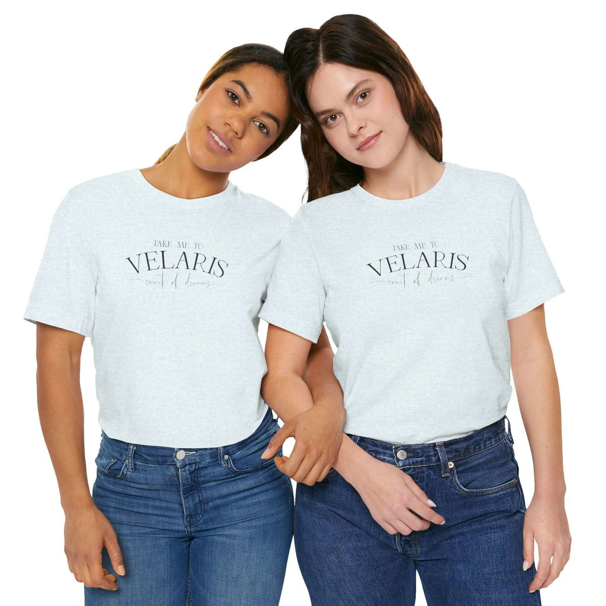 Bookish Queen T-Shirt AliceBlue / S Acotar Velaris T-Shirt - Exclusive Eva Rose Collab