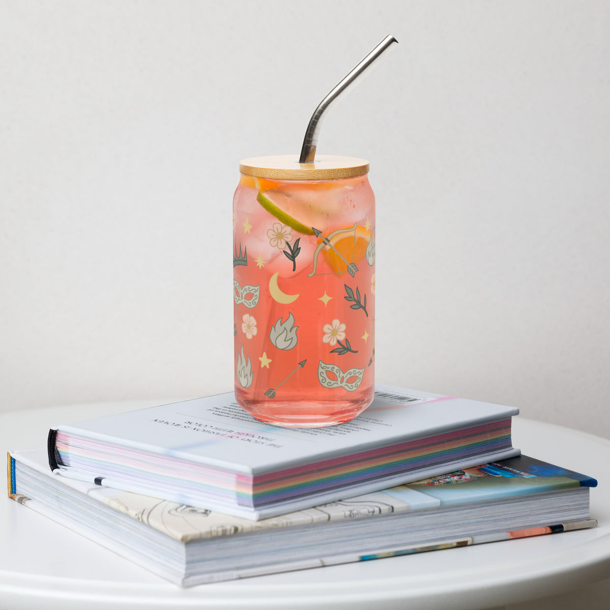 Bookish Queen Glass Cup Archeron Sisters Glass Cup - Acotar Tumbler