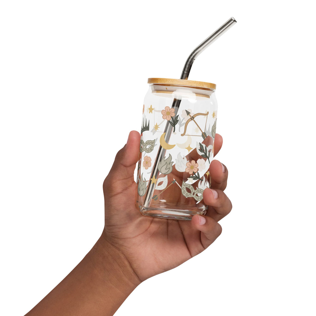 Bookish Queen Glass Cup Archeron Sisters Glass Cup - Acotar Tumbler