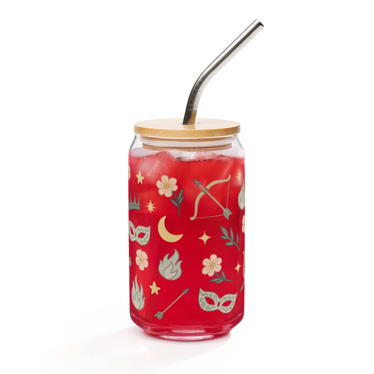Bookish Queen Glass Cup Archeron Sisters Glass Cup - Acotar Tumbler