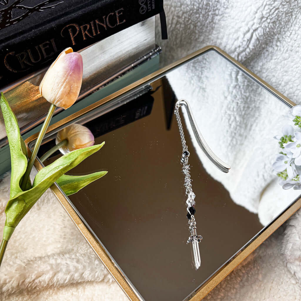 Bookish Queen Bookmarks Beaded Bookmark Charm - The Dagger