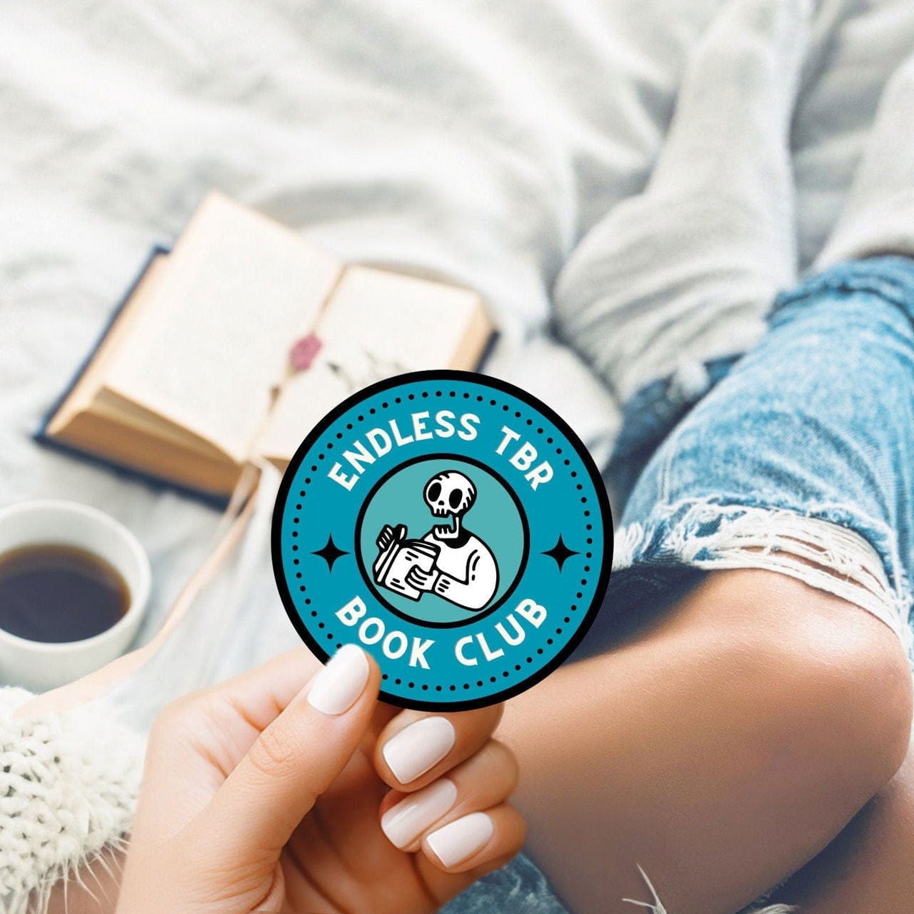 My Store Bookish Essentials Book Lover Endless TBR Book Club Sticker