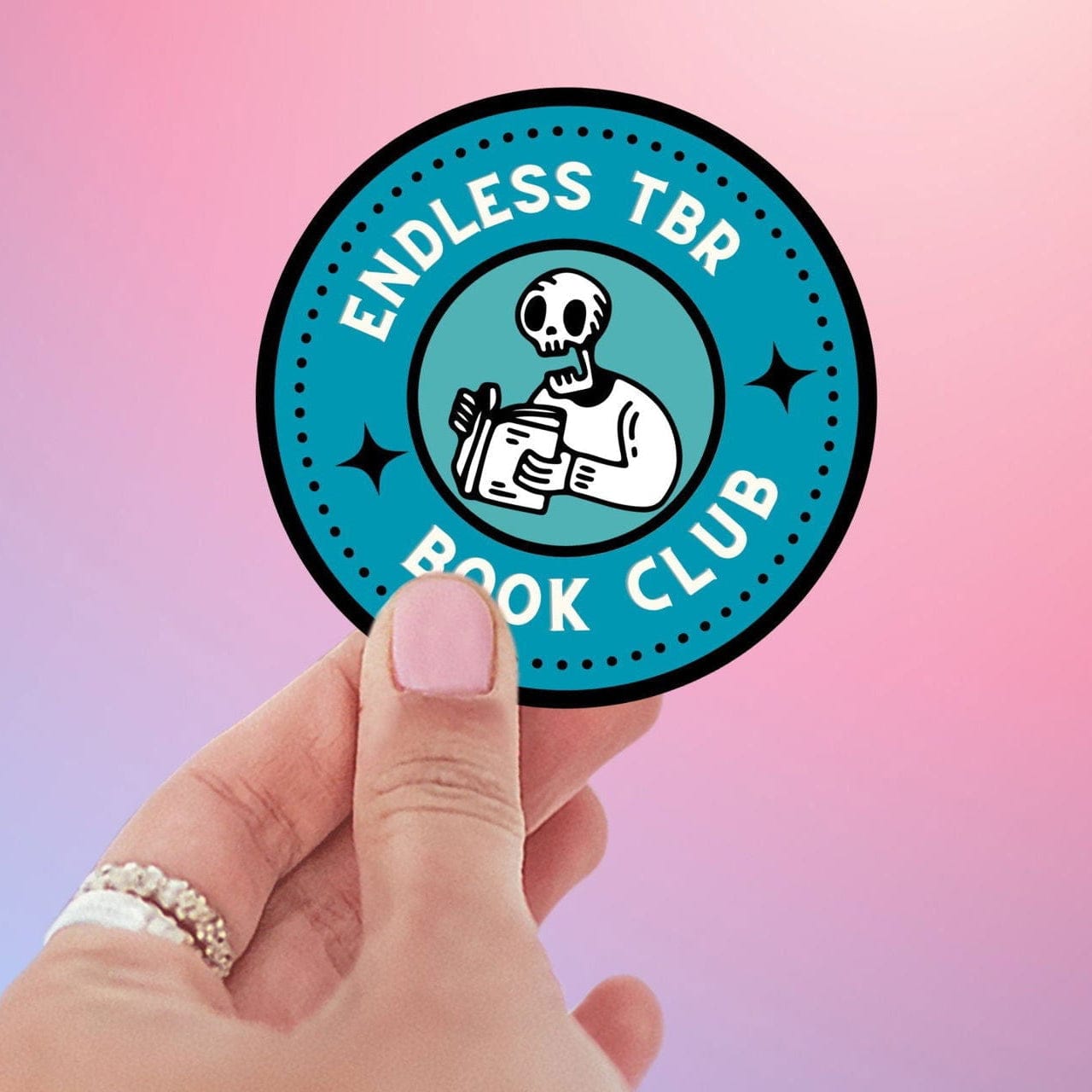 My Store Bookish Essentials Book Lover Endless TBR Book Club Sticker