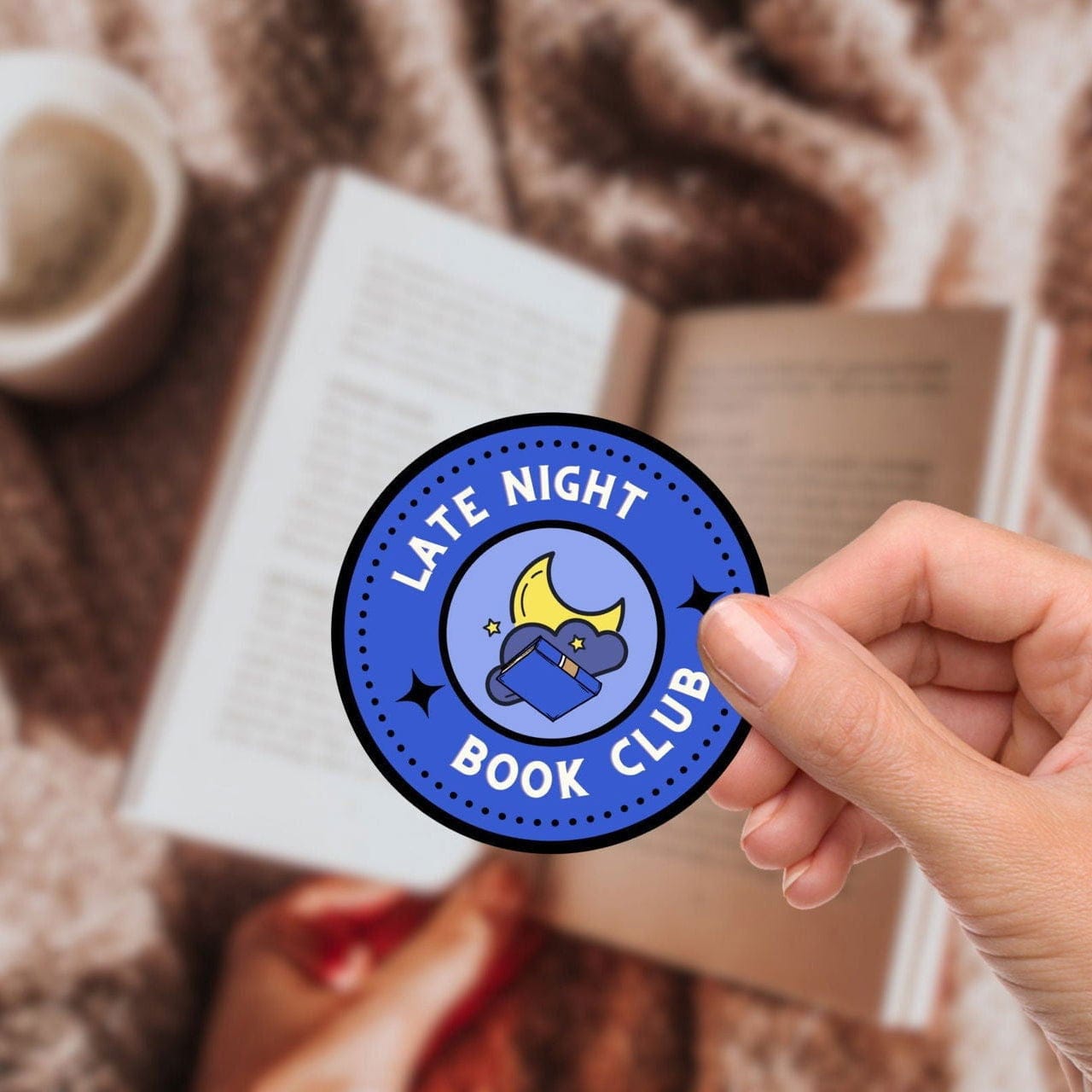 My Store Bookish Essentials Book Lover Late Night Book Club Sticker