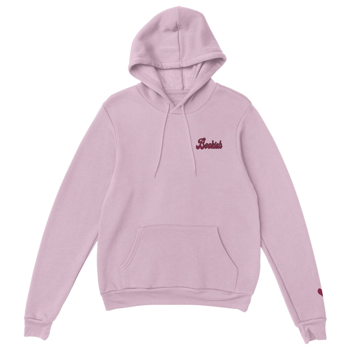 Bookish Queen Sweatshirt LightPink / S Bookish Embroidered Hoodie - Book Lover Heart