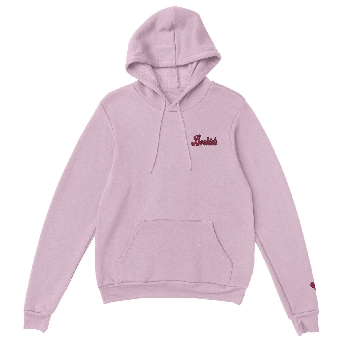 Bookish Queen Sweatshirt LightPink / S Bookish Embroidered Hoodie - Book Lover Heart