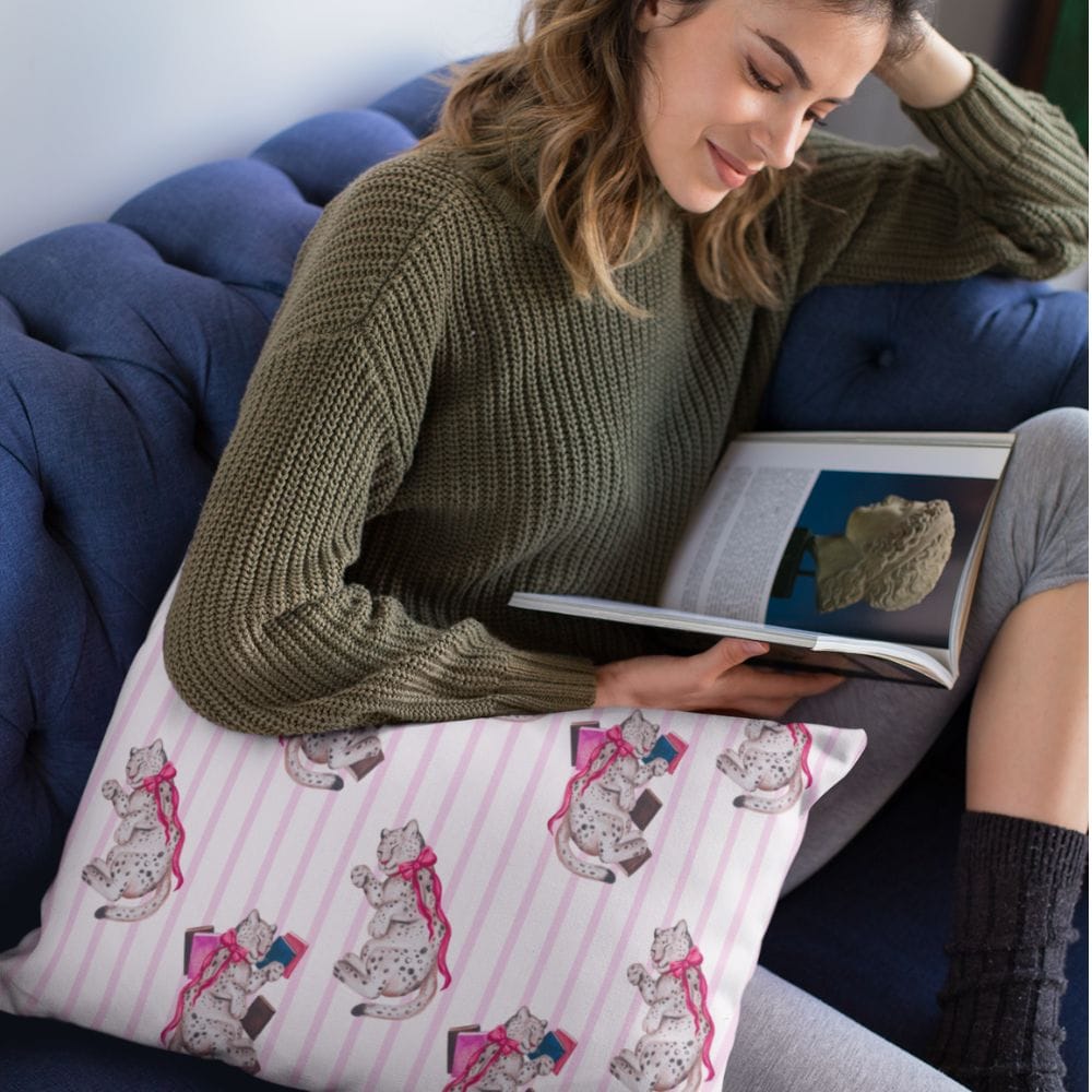 Bookish Queen Pillow Case Bookish Kitty Pillowcases - Limited Edition Josie Art Collab
