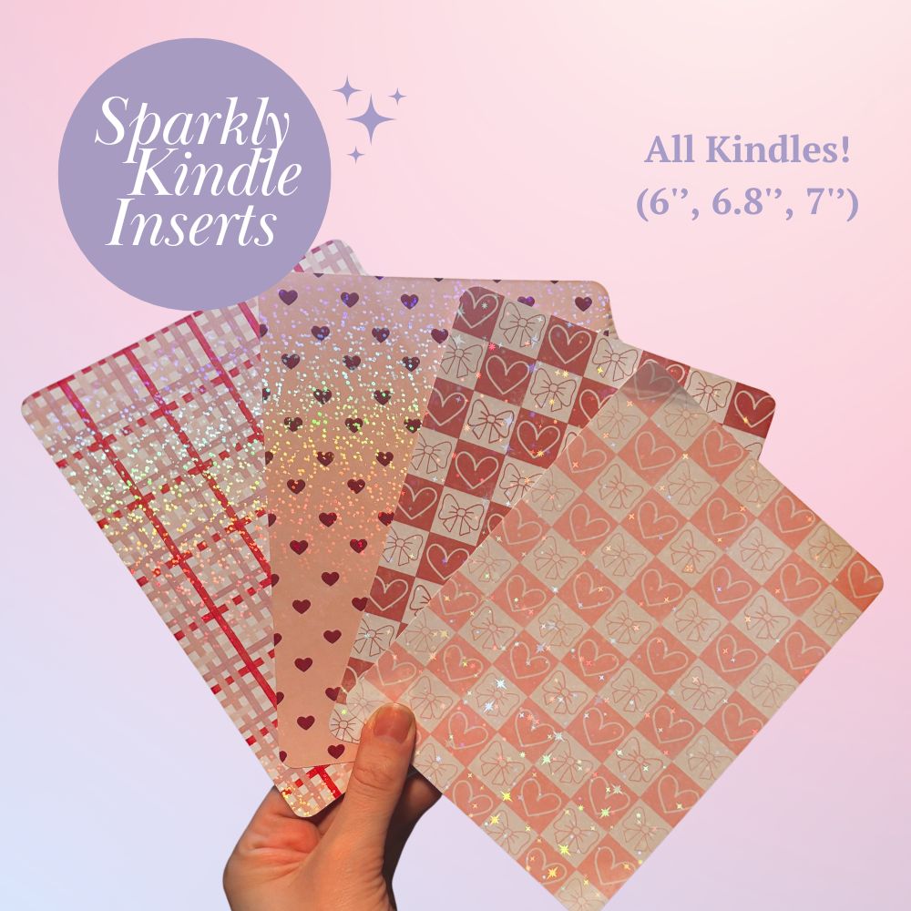 Bookish Queen Kindle Inserts Coquette Kindle Case Insert Holographic