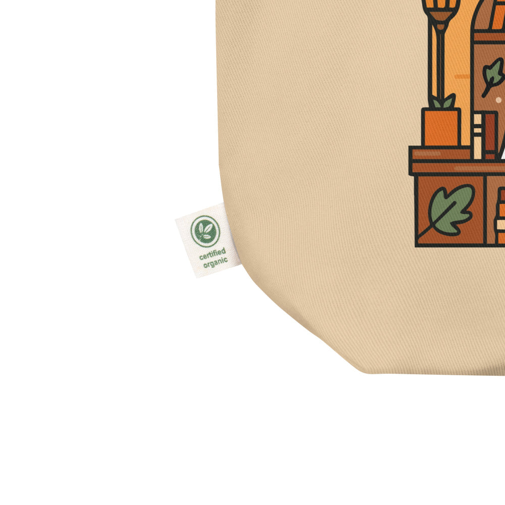 Bookish Queen Tote Bags Cozy Fall Bookshop Tote Bag - Organic Cotton Tote