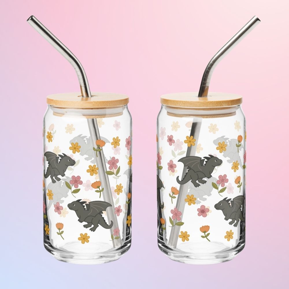 Bookish Queen Glass Cup Dragon Glass Sippy Cup