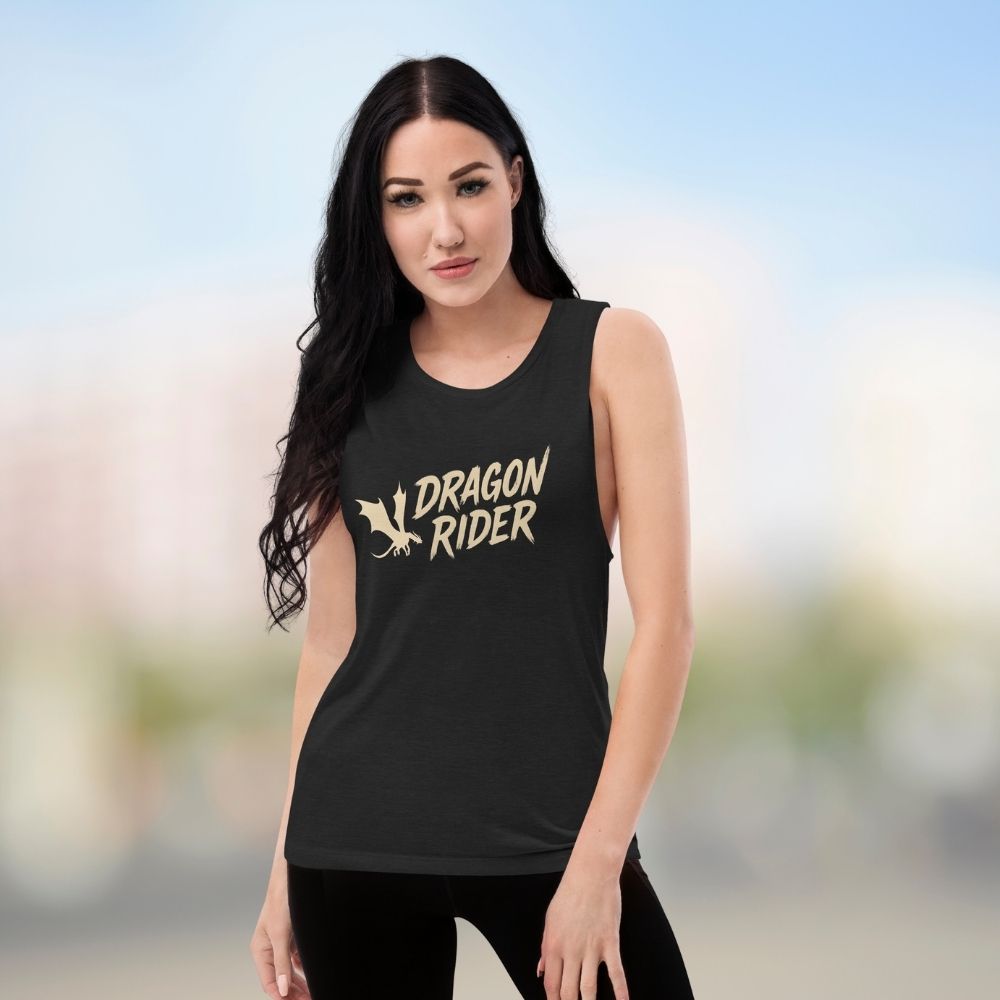 Casual gym look for fantasy readers and dragon fans
