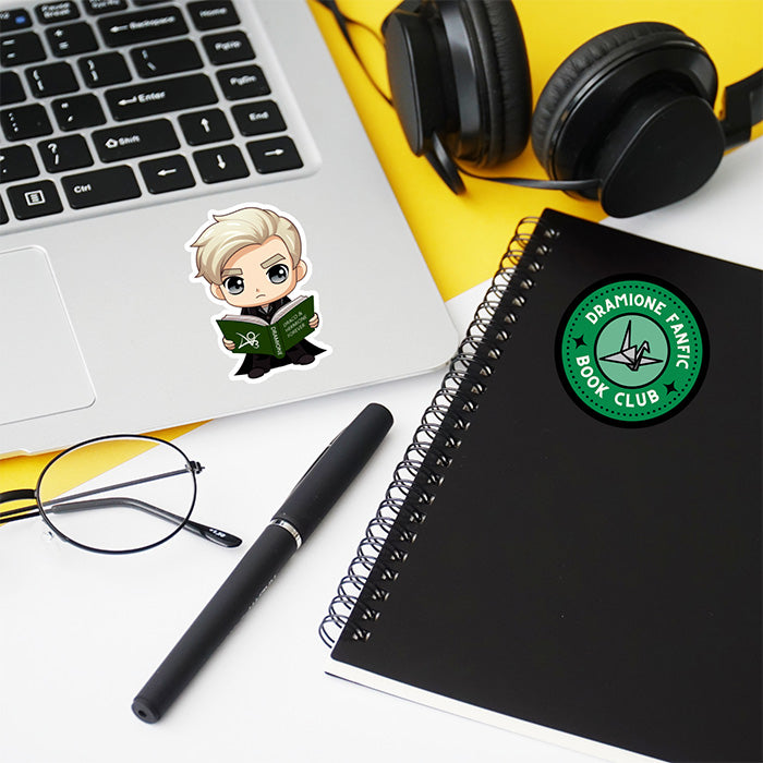 Bookish Queen Dramione Stickers Dramione Sticker Draco Reading Fanfic