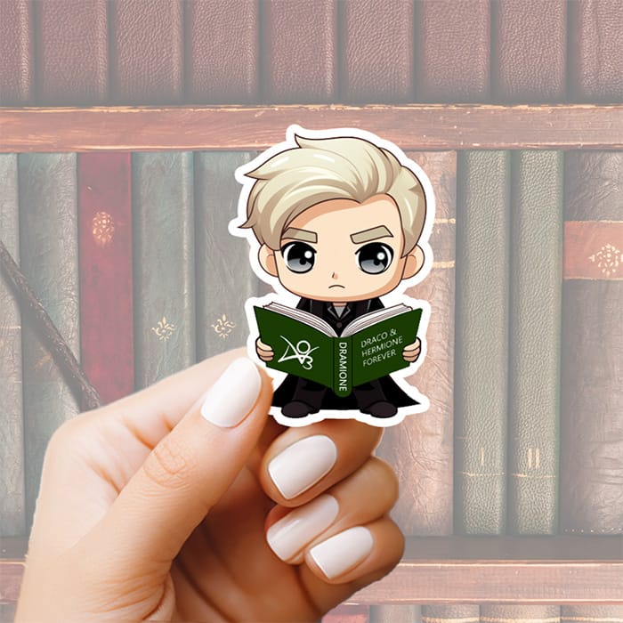Bookish Queen Dramione Stickers Dramione Sticker Draco Reading Fanfic