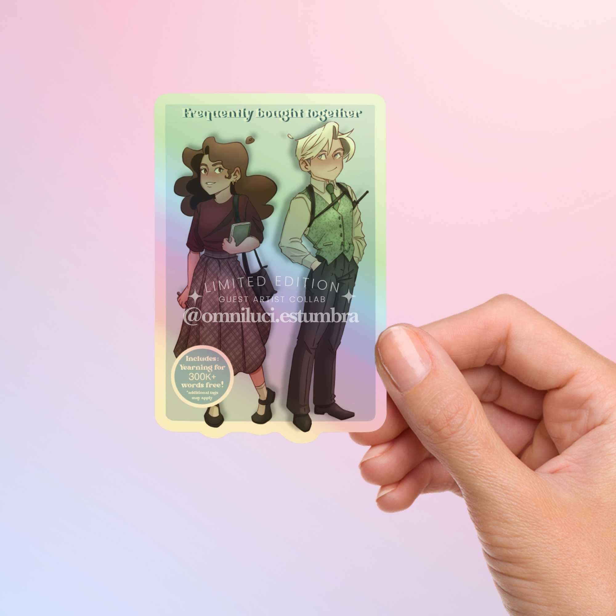 Limited edition Dramione collab sticker pack for book lovers