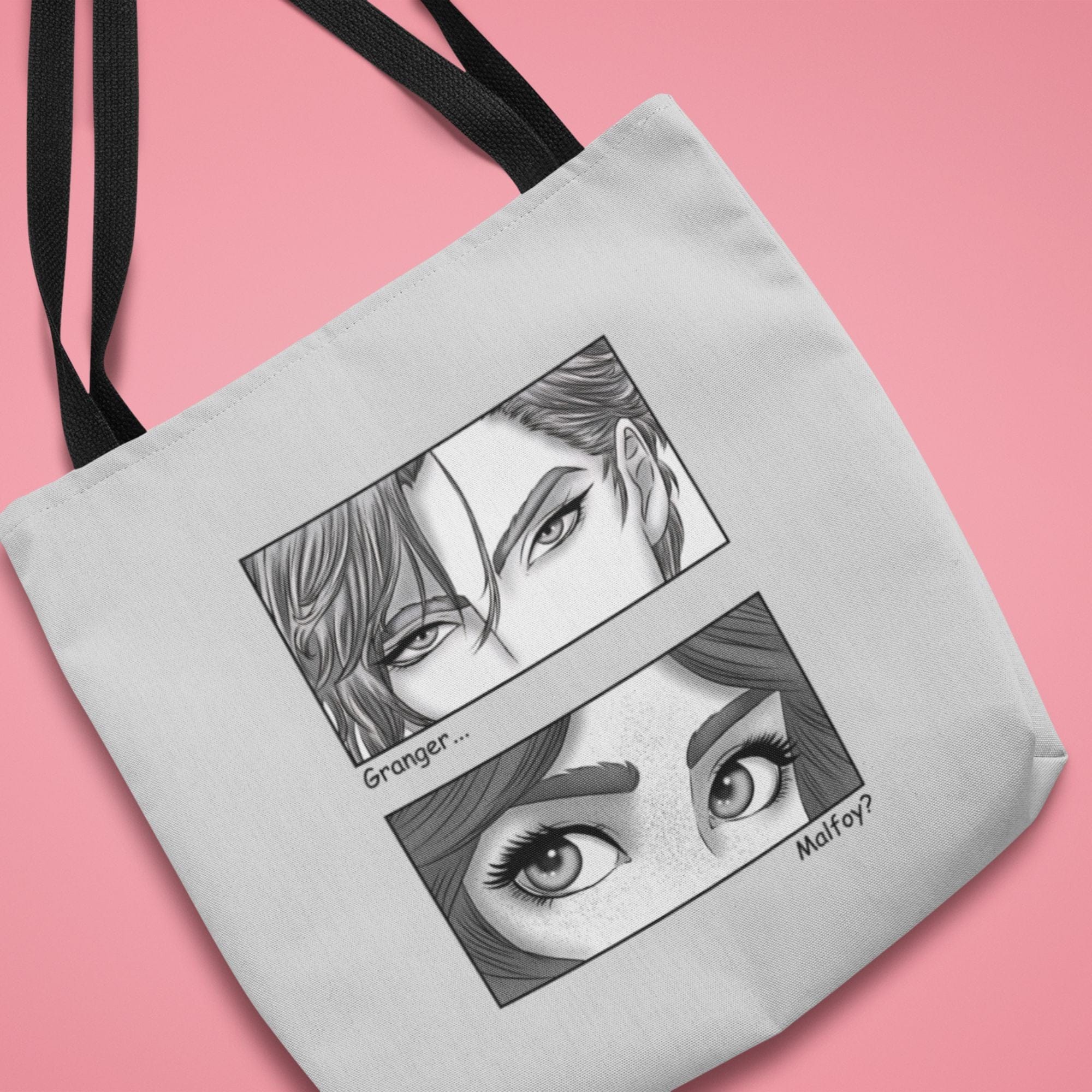dramione fanart Fanfiction inspired tote bag for Harry Potter book lovers