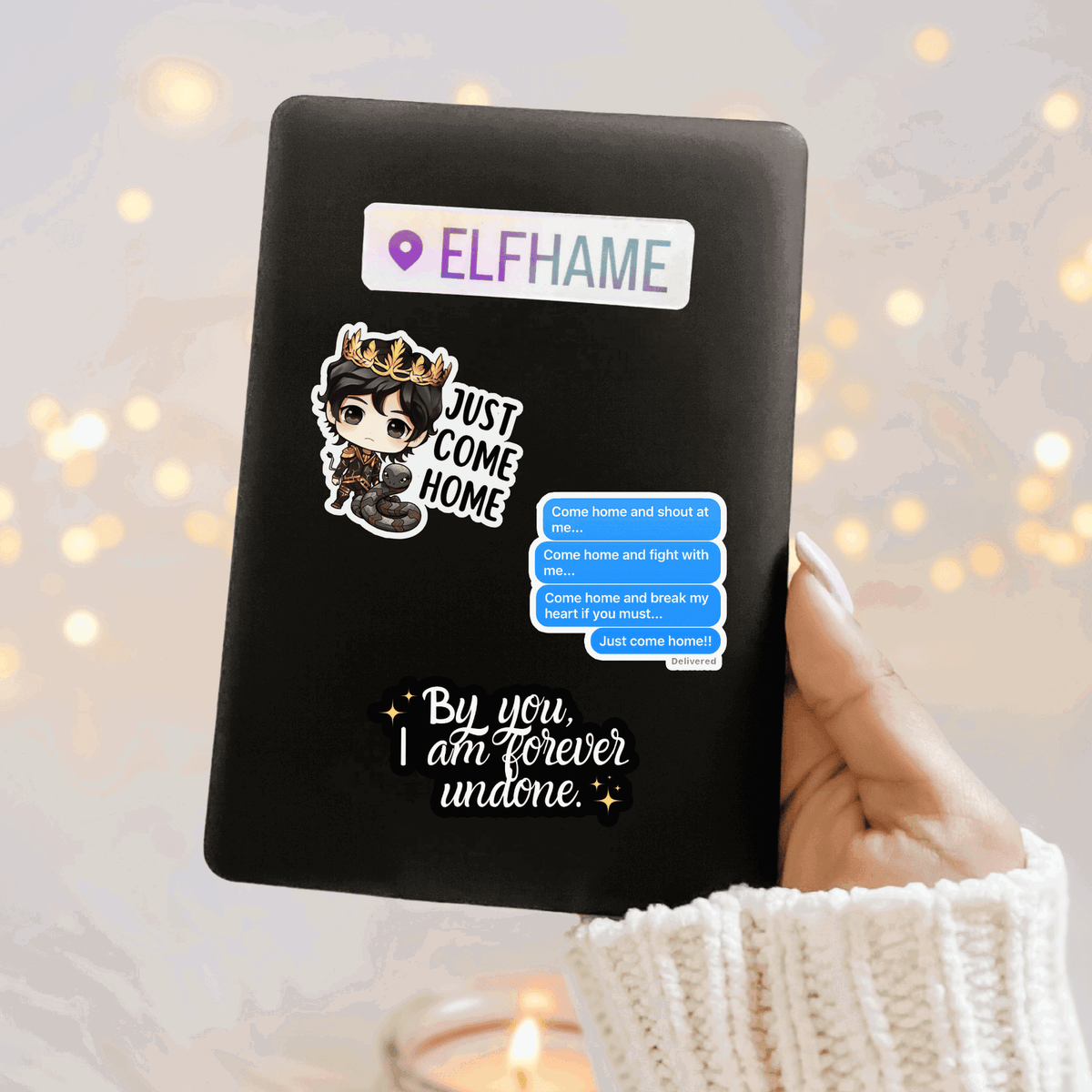 Bookish Queen Cruel Prince Stickers Elfhame Location Tag - The Folk of the Air Sticker
