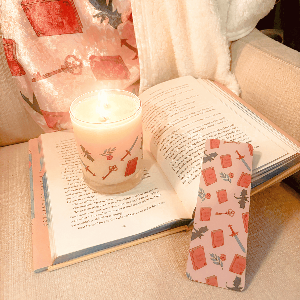 Bookish Queen Candle Fantasy Scented Candle Vegan Soy Wax