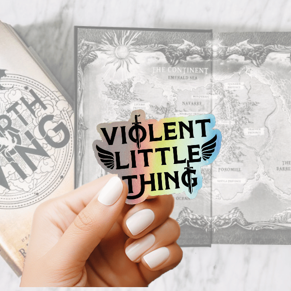 Bookish Queen Fourth Wing Stickers Fourth Wing Sticker Holographic - Violent Little Thing