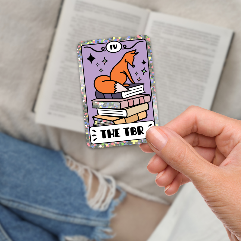 My Store Bookish Essentials Fox Tarot Card Sticker Book Lover - The TBR