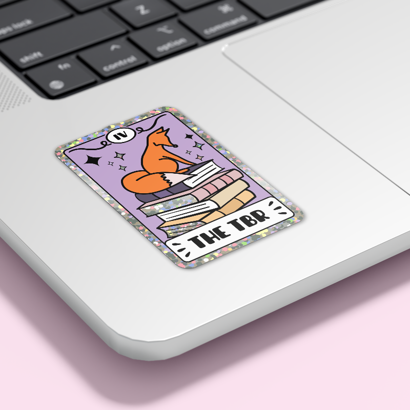 My Store Bookish Essentials Fox Tarot Card Sticker Book Lover - The TBR